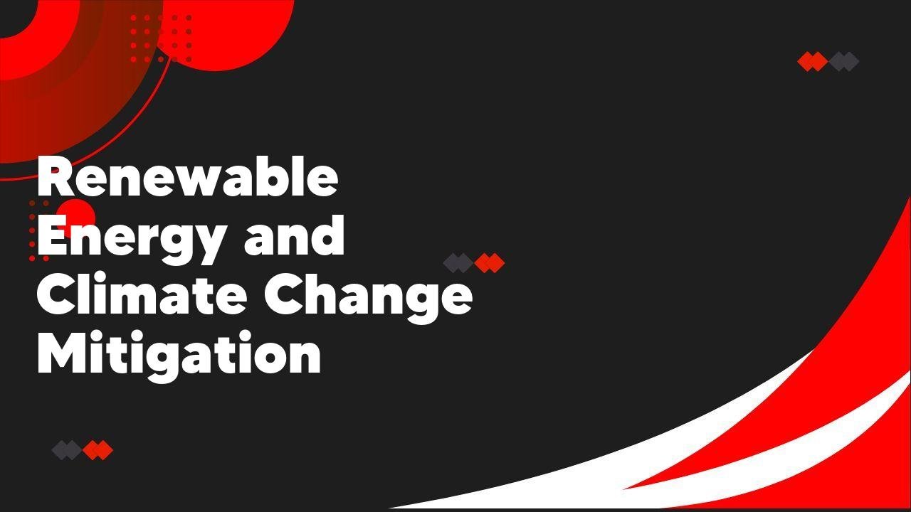 Renewable Energy and Climate Change Mitigation - Machinery.directory