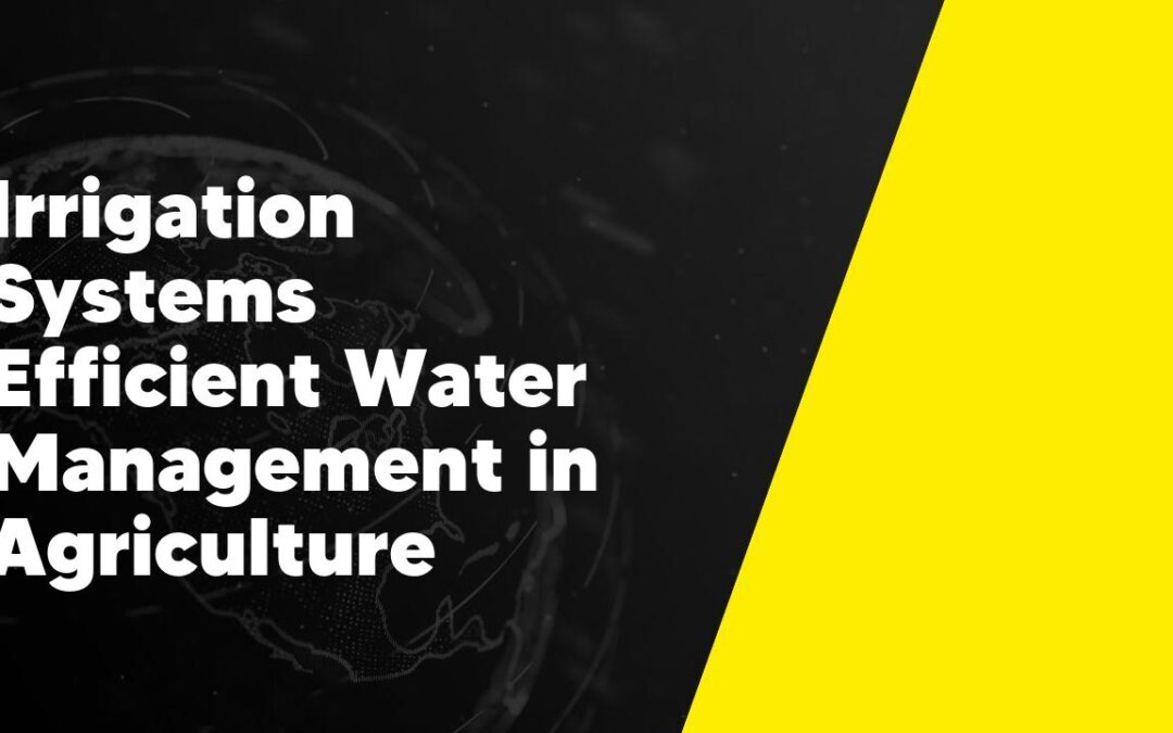 Irrigation Systems Efficient Water Management in Agriculture