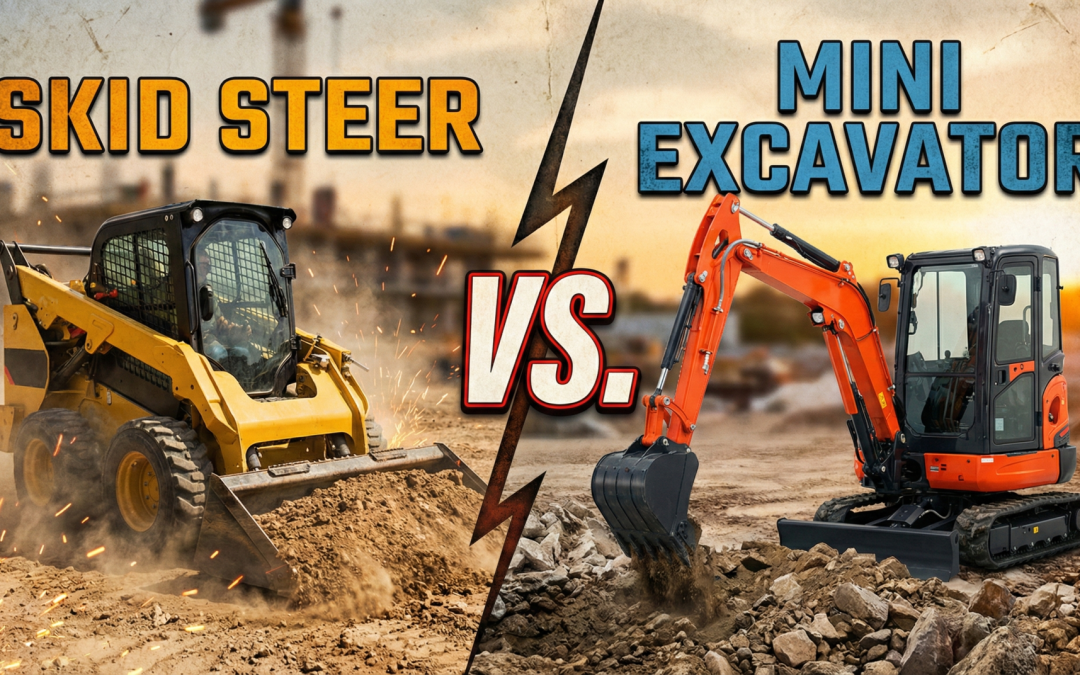 Skid Steer vs. Mini Excavator: Which Beast Do You Need for Your Project?