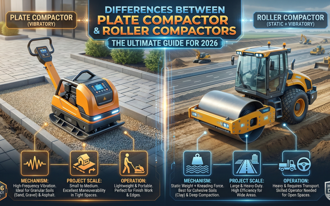Plate Compactor or Roller Compactor? Dive into 2026 Ultimate Guide