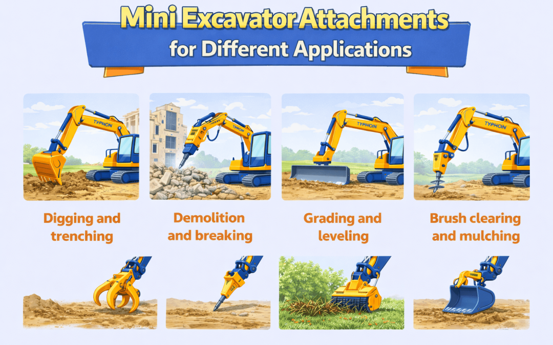 Mini Excavator Attachments for Different Applications