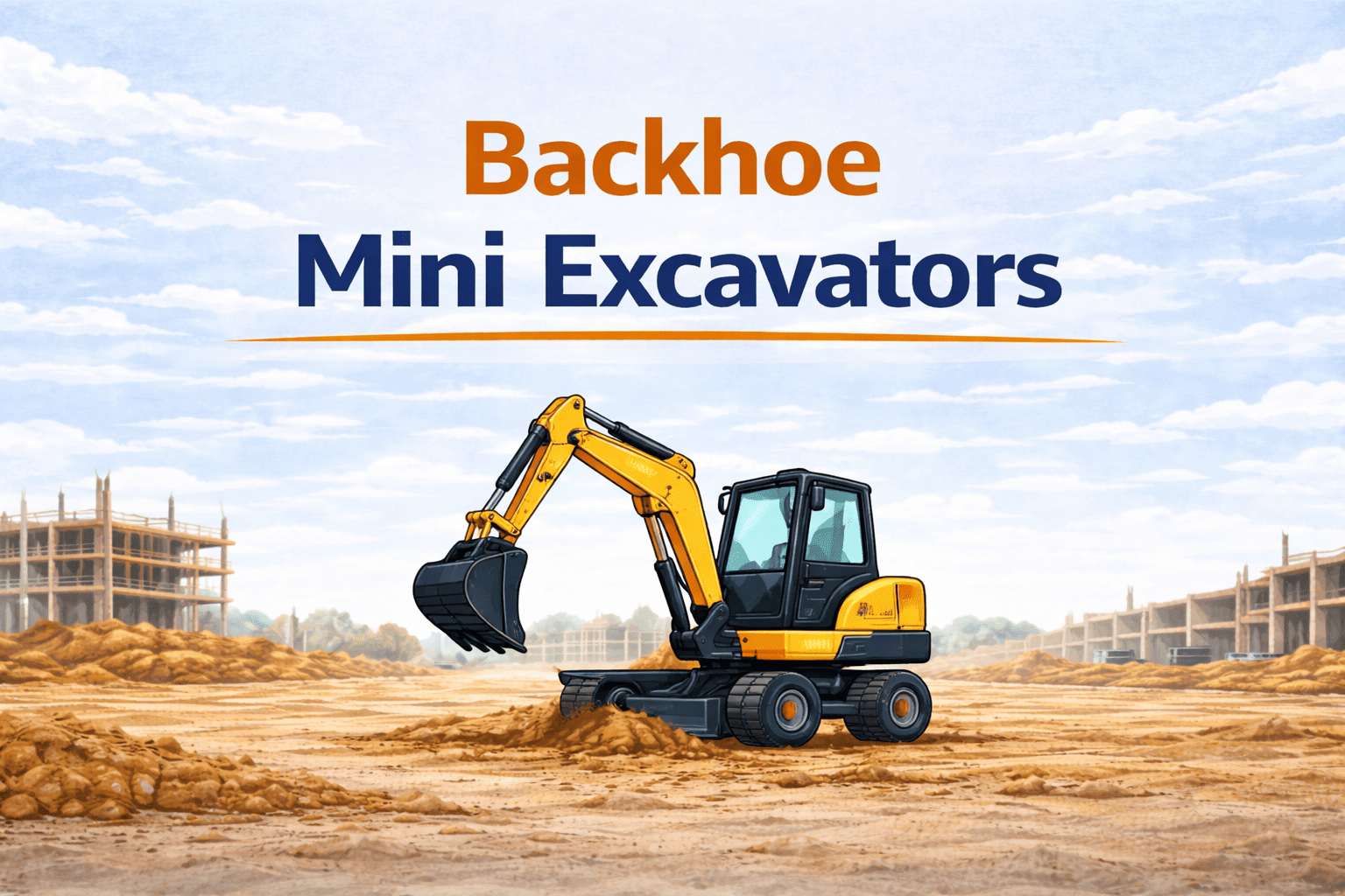 Backhoe Mini Excavators - Machinery.directory Backhoe Mini Excavators