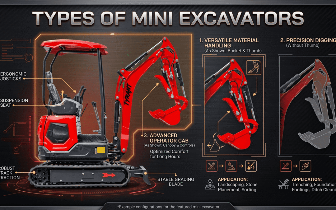 types of mini excavators1