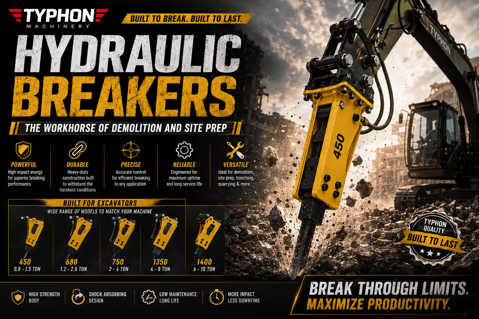 Hydraulic Breakers - Machinery.directory Hydraulic Breakers