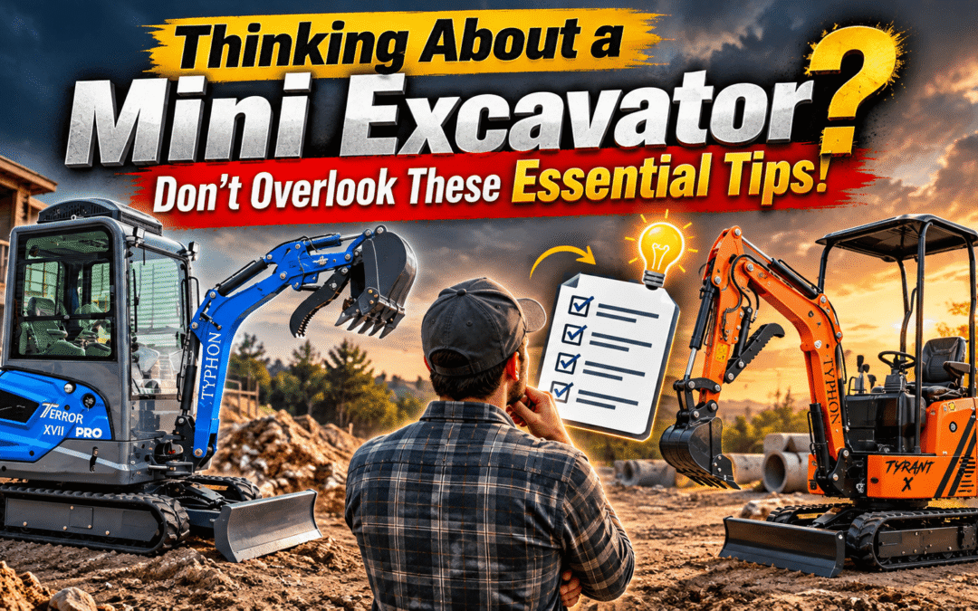Thinking About a Mini Excavator? Don’t Overlook These Essential Tips
